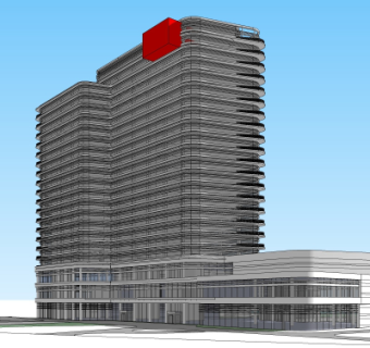 现代办公楼su模型