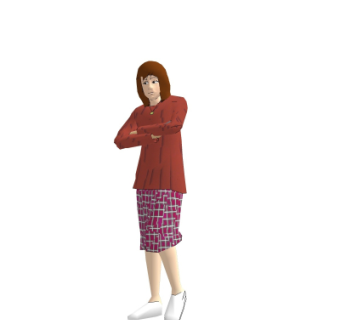 现代女士su模型