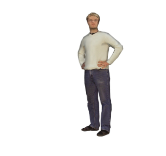 现代男士人物su模型