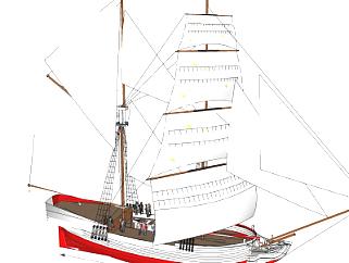<em>现代帆船</em>su模型
