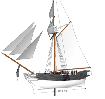 现代帆船su模型