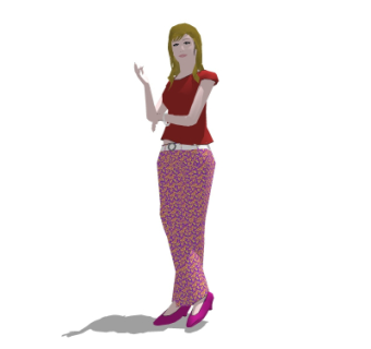 现代女士su模型