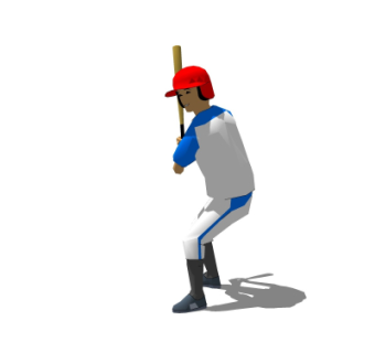 现代棒球运动员su模型
