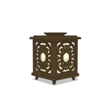 中式草坪灯su模型