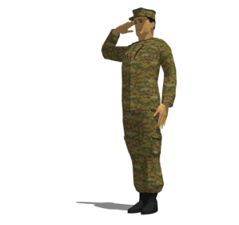 现代军人su模型