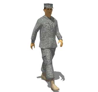 现代军人su模型