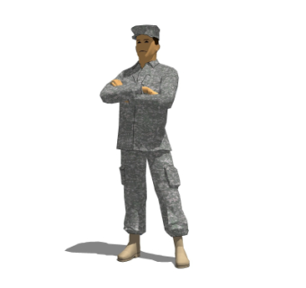 现代军人su模型