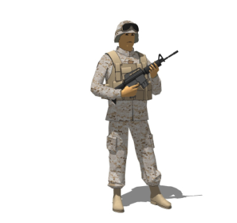 现代军人su模型