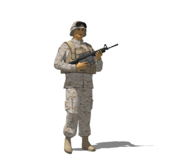 现代军人su模型