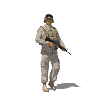 现代军人su模型