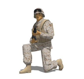 现代军人su模型