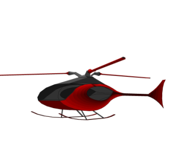 现代直升机su模型