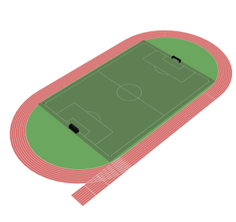 现代足球场su模型