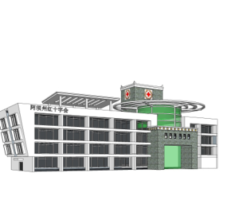 现代医院su模型