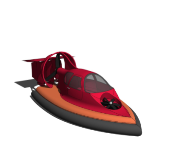 现代快艇su模型