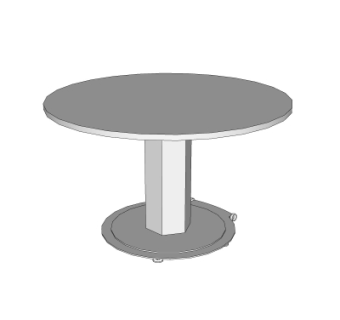 现代书桌电脑桌su模型