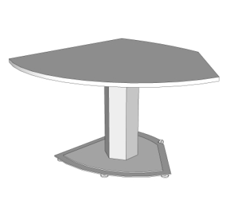 现代书桌电脑桌su模型