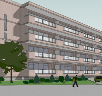 现代办公楼su模型