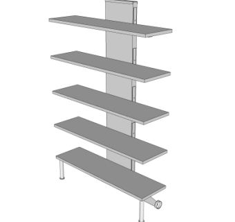 现代储物柜su模型