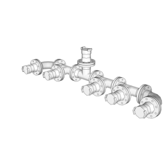 现代管道节点su模型