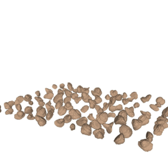 现代石头su模型