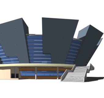 现代体育馆su模型