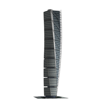 现代高层办公楼su模型