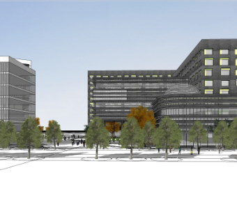 现代办公楼su模型