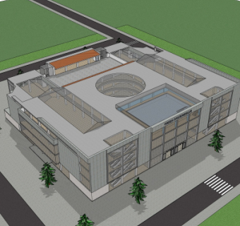 现代建筑外观su模型