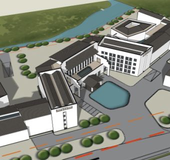 新中式酒店su模型