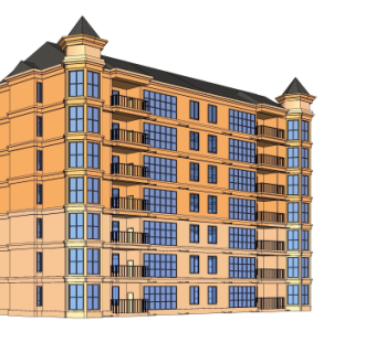 欧式办公楼su模型