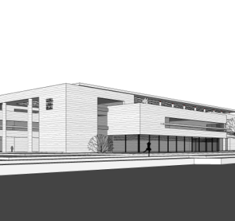 现代办公楼su模型