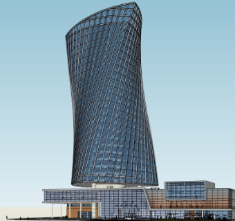 现代酒店su模型