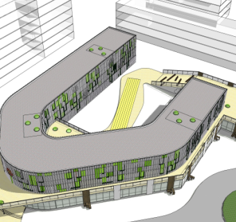 现代办公楼su模型