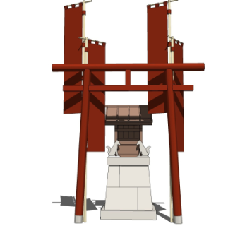 日式佛龛su模型