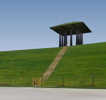 现代小亭子免费su模型