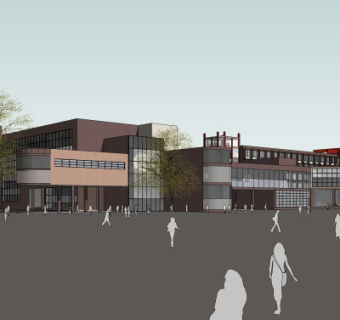 现代沿街商业建筑su模型