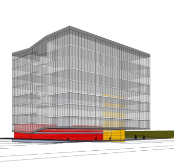 现代高层办公楼su模型