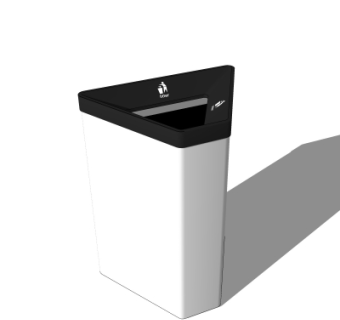 现代垃圾桶su模型