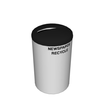 现代垃圾桶su模型