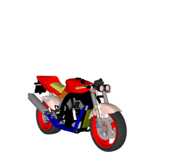 现代摩托车su模型