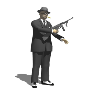 现代男士人物su模型