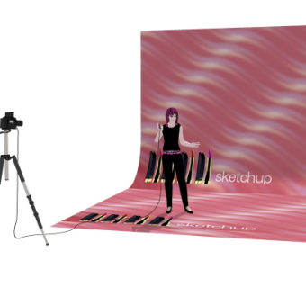 现代女士人物su模型