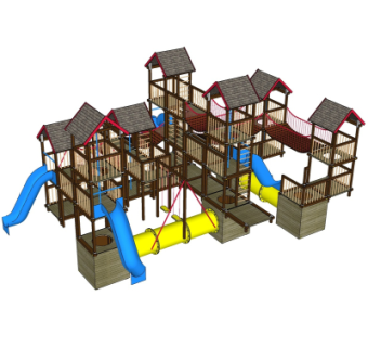 现代儿童游乐设施su模型