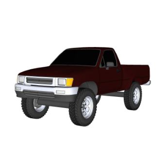 现代汽车su模型