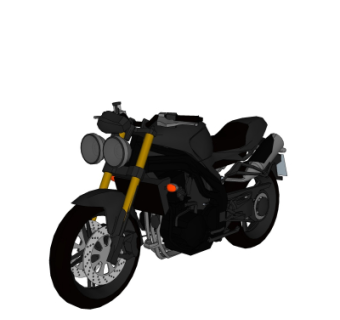 现代摩托车su模型