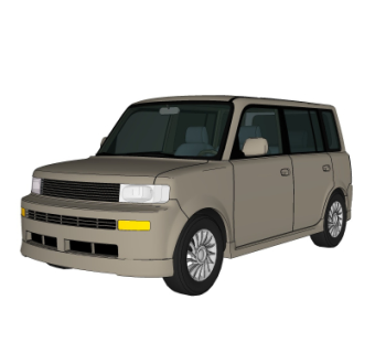 现代汽车su模型