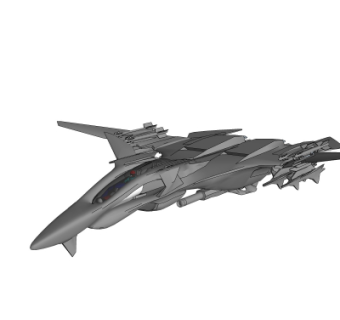 现代飞机su模型