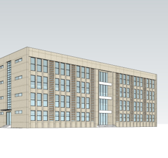 现代办公楼su模型