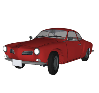 现代汽车su模型